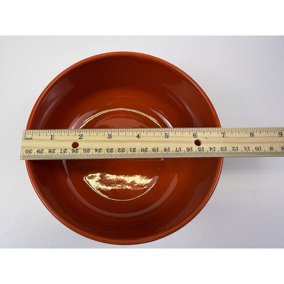 Vintage Waechterbach Germany Red Christmas Tree Dog Bowl Large Food Dish - Picture 7 of 9